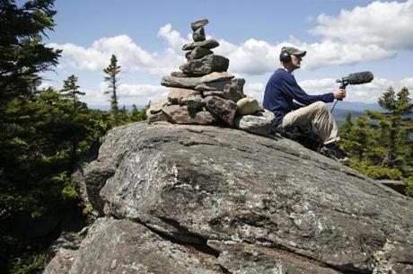 Steve Wilkes recorded the sounds of the White Mountains on the peak of Mt. Israel in Sandwich, N.H. 
