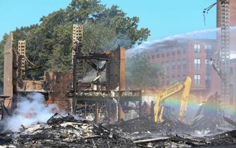 The cause of Sunday?s 10-alarm fire in Waltham is still under investigation.
