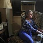 Former flight attendant and library worker Judi Gorsuch in her home in public housing near the Prudential Center. After rent and groceries, she has little left each month.