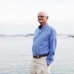 Stonington, ME, United States -- Former Bowdoin College President Robert Edwards was photographed near his summer home in Stonington, ME on Thursday, July 27, 2017. Edwards, who resides in Edgecomb, Maine, was president when Bowdoin College banned fraternities. Twenty years late, a Harvard University panel cites Bowdoin College as an example. (Yoon S. Byun for the Boston Globe) Slug: 28bowdoin Reporter: Laura Krantz LOID: 8.3.3242987416