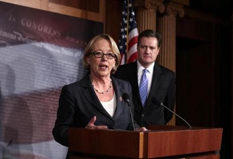 Representative Niki Tsongas spoke during a news conference in May on Capitol Hill in Washington, D.C. 
