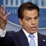 FILE - In this July 21, 2017, file photo, White House communications director Anthony Scaramucci gestures as he answers a question during a press briefing in the Brady Press Briefing room of the White House in Washington. Scaramucci offered newsroom leaders a test on Thursday. They needed to decide whether to fully use the obscenities relied on by Scaramucci to describe fellow White House aides or talk around them. (AP Photo/Pablo Martinez Monsivais, File)