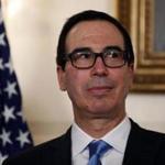 ?The president in no way, shape or form believes that neo-Nazi and other hate groups who endorse violence are equivalent to groups that demonstrate in peaceful and lawful ways,? Steven Mnuchin (above) said in a statement released Sunday.