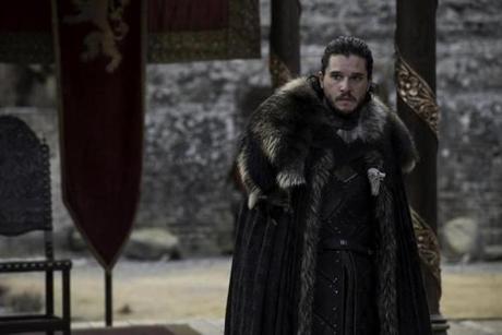Kit Harington in a scene from Sunday?s episode of ?Game of Thrones.?
