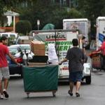 Move-in day for college students in the Allston neighborhoods.