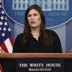 White House press secretary Sarah Huckabee Sanders spoke Wednesday.