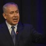 Israeli Prime Minister Benjamin Netanyahu speaks a meeting with businessmen in Buenos Aires, on September 12, 2017. Netanyahu, who is accompanied by a 30-member delegation of Israeli business leaders on his two-day official visit to Argentina, said Israel was an 