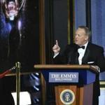Former White House Press Secretary Sean Spicer speaks onstage during the 69th Emmy Awards at the Microsoft Theatre on September 17, 2017 in Los Angeles, California. / AFP PHOTO / Frederic J. BrownFREDERIC J. BROWN/AFP/Getty Images