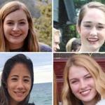 FOR WEB ONLY: Boston College students Kelsey Kosten, Michelle Krug, Charlotte Kaufman and Courtney Siverling. (Facebook)