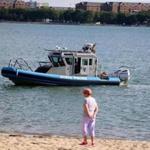 A Massachusetts State Police boat joined the Search for for missing 7-year-old boy Kyzr Willis near Carson Beach in July 2016.