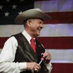 Former Alabama chief justice and US Senate candidate Roy Moore. 