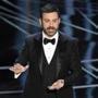 Jimmy Kimmel (pictured at the Oscars in February) spoke tearfully and angrily in his ?Jimmy Kimmel Live!? opening monologue Monday night about the mass shooting in Las Vegas.