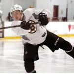 Kanata, ONT - 4/14/2017 - Boston Bruins defenseman Charlie McAvoy (73) during practice in advance of Saturday's Game 2 at the Bell Sensplex in Kanata, ON. - (Barry Chin/Globe Staff), Section: Sports, Reporter: Fluto Shinzawa, Topic: 15Bruins, LOID: 8.3.2221977557.