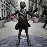The ?Fearless Girl? statue in New York City.