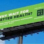 A mockup of a billboard by New England Treatment Access (NETA), a medical marijuana dispensary that will run the first pot billboard ad in Massachusetts by a company directly involved in providing marijuana.