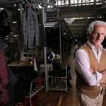 Designer Joseph Abboud at the New Bedford factory he has operated for 30 years.