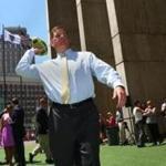 Mayor Martin Walsh at the second annual City Hall Plaza party on Boston's Front Lawn  in June 2016.