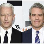 CNN's Anderson Cooper, left, and Bravo TV's 