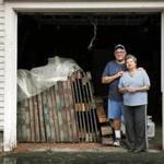 Richard and Gale Wilgoren in years past served a couple of dozen guests in their sukkah, which was decorated for the Sukkot festival by family members but now sits in their garage.
