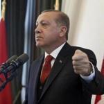 Turkish President Recep Tayyip Erdogan addressed the country?s governors at his palace in Ankara, Turkey, Thursday.  Erdogan lashed out against the United States for 