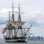 The USS Constitution set sail in 2012.