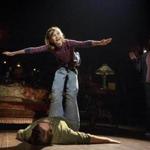Carly Gold as Small Alison, Robert Petkoff as Bruce, and Kate Shindle as Alison in ?Fun Home.?