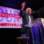 US Senator Bernie Sanders spoke Monday at a rally in Someville in support of progressive candidates.  