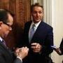 Senator Jeff Flake, Republican of Arizona, spoke with reporters Tuesday after his emotional floor speech.