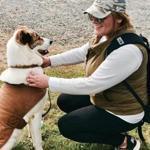 Lauren Berluti and her dog, Indy, who traveled around Boston and Cambridge for almost two weeks before turning up at a dog park.