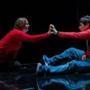 Laura Latreille and Eliott Purcell in SpeakEasy Stage Company?s production of ?The Curious Incident of the Dog in the Night-time.??