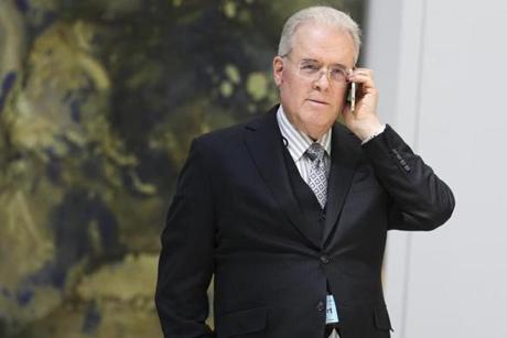 Billionaire Robert Mercer spoke on the phone during the 12th International Conference on Climate Change in March.
