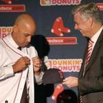 BOSTON, MA - 11/06/2017: New Red Sox manager Alex Cora with President of Baseball Operations Dave Dombrowski at Fenway Park (David L Ryan/Globe Staff ) SECTION: SPORTS TOPIC red sox