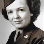 Mildred Roberts from when she served in the Women's Army Corps.