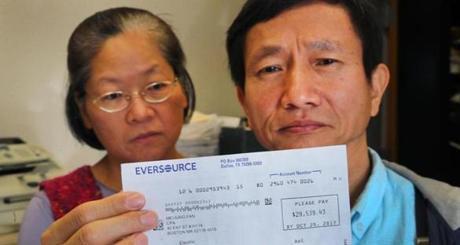 Keh-Jiann Pan and his wife, Mei-jung Fan, were billed nearly $30,000 by Eversource for years worth of electricity at their office.
