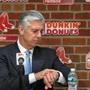 BOSTON, MA - 10/11/2017:President of Baseball Operations Dave Dombrowski checking the time after press conference. Boston Red Sox held a media availability at Fenway Park with President of Baseball Operations Dave Dombrowski on the firing of manager John Farrell. (David L Ryan/Globe Staff ) SECTION: SPORTS TOPIC Red Sox