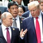 President Trump spoke with Russia?s President Vladimir Putin during a photo session at the APEC Summit in Vietnam.