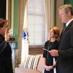 Governor Charlie Baker swore in Kerry Gilpin as the new head of the State Police on Wednesday.