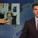 The ??Weekend Update?? hosts gave their take on the Al Franken scandal in four jokes lasting 70 seconds.