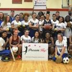 Students on sports teams at O?Bryant, Madison Park, and New Mission high schools as well as the Boston Showstoppers basketball program and the Rope Burners double dutch program are among more than 7,000 female athletes who have received sports gear and scholarships from Dream Big.