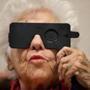 Ruth Gordon, 89, took a vision test at Mass. Eye and Ear, where she is being treated for age-related macular degeneration.