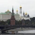 FILE - This Sept. 29, 2017 photo shows the Kremlin in Moscow. Scores of U.S. diplomatic, military and government figures were not told about Russia-linked attempts to hack into their e-mails, even though the FBI knew they were in Moscow's crosshairs, The Associated Press has learned. (AP Photo/Ivan Sekretarev, File)