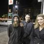 Johnny Bobbitt Jr. (left), Kate McClure, and McClure's boyfriend Mark D'Amico posed at a gas station in Philadelphia.