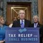Senate majority leader Mitch McConnell has been working with fellow Republicans to pass tax relief.
