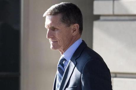 Michael Flynn left a federal courthouse in Washington, D.C., earlier Friday. 
