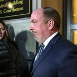 Former Massachusetts state senator Brian Joyce left the federal courthouse in Worcester on Friday.