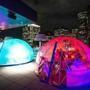 12/07/2017 BOSTON, MA Temporary dome/igloos are heated for guests at the Lookout Rooftop and Bar in Boston. (Aram Boghosian for The Boston Globe)