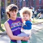 Frankie Shaw as Bridgette and Alexandra or Anna Reimer as Larry in 