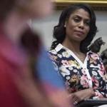 Omarosa Manigault, pictured in the Roosevelt Room of the White House in February, will leave her White House post on Jan. 20. MUST CREDIT: Washington Post photo by Jabin Botsford