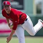 Jason Groome made his pro debut with the Gulf Coast League Red Sox on Monday, Aug. 22, 2016. (Bill Parmeter/Red Sox)