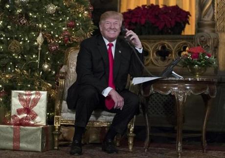 President Trump on Christmas Eve.
